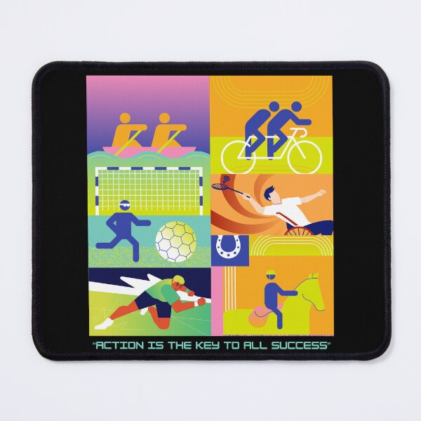 Item preview, Colorful Multi-Sport Motivation Athlete Art designed and sold by LoudVictory.