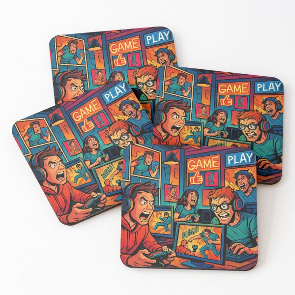 Item preview, Gaming cafe  | Comics stylCartoone -  designed and sold by ComicsFactory.