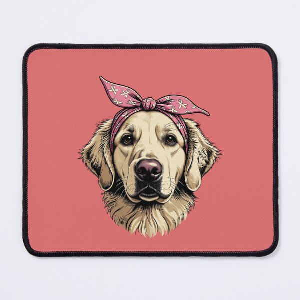 Item preview, Breast cancer awareness Golden Retriever Dog Lover designed and sold by GrumpySableye.