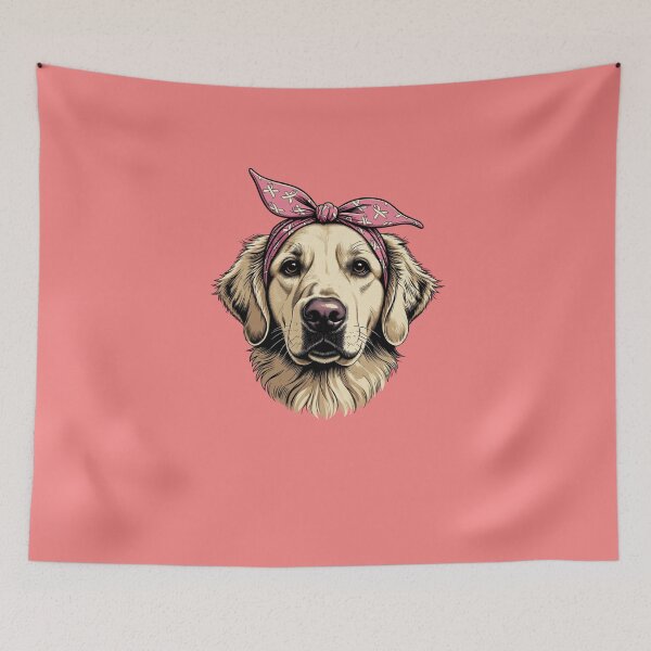 Item preview, Breast cancer awareness Golden Retriever Dog Lover designed and sold by GrumpySableye.