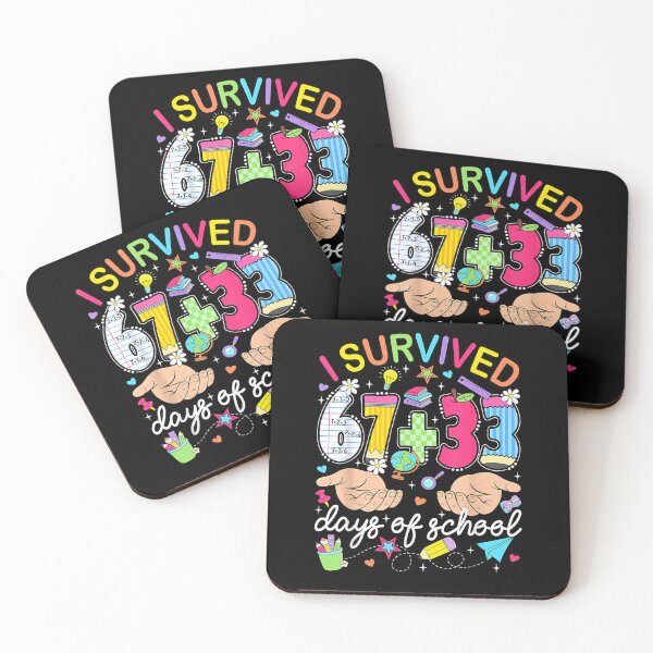 Item preview, I Survived 100 Days of School 67+33 Days Teachers 100th Day designed and sold by Juansustait.