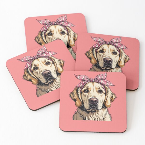 Item preview, Golden Retriever Breast Cancer Awareness Supporter designed and sold by GrumpySableye.
