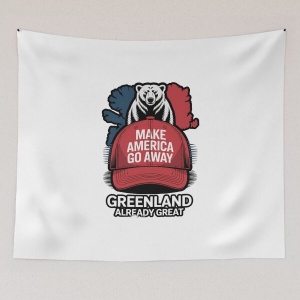 Item preview, Greenland Sovereignty Polar Bear - Make America Go Away Satire designed and sold by luxurytoushes.