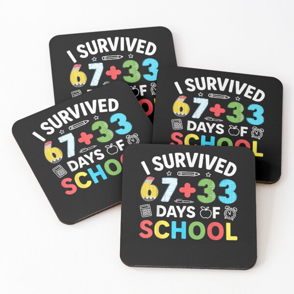 Item preview, 67 i Survived 100 Days of School 6 7 100th Days Kid Students designed and sold by Juansustait.