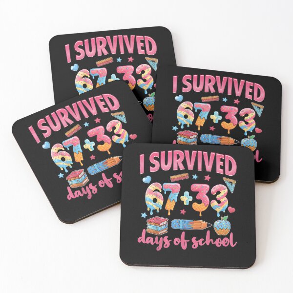 Item preview, 67 I Survived 100 Days of School 6 7 100th Days Kid Students designed and sold by Juansustait.