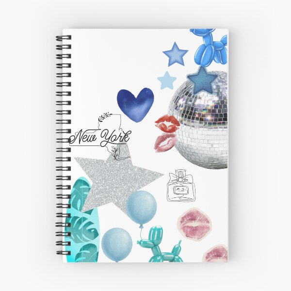 Item preview, Electric Blue NYC Aesthetic Collage designed and sold by CraftChicArt.