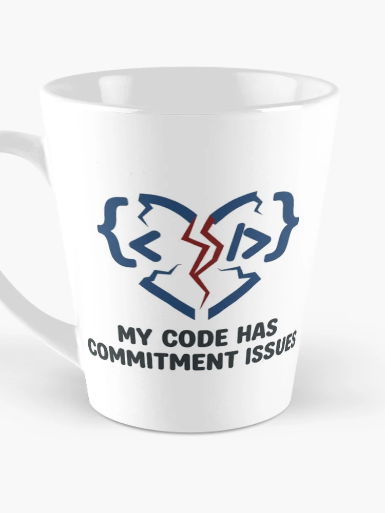 Thumbnail 3 of 4, Coffee Mug, Programmer Broken Heart Bug Fixing Developer Coding Humor designed and sold by DuckShip.
