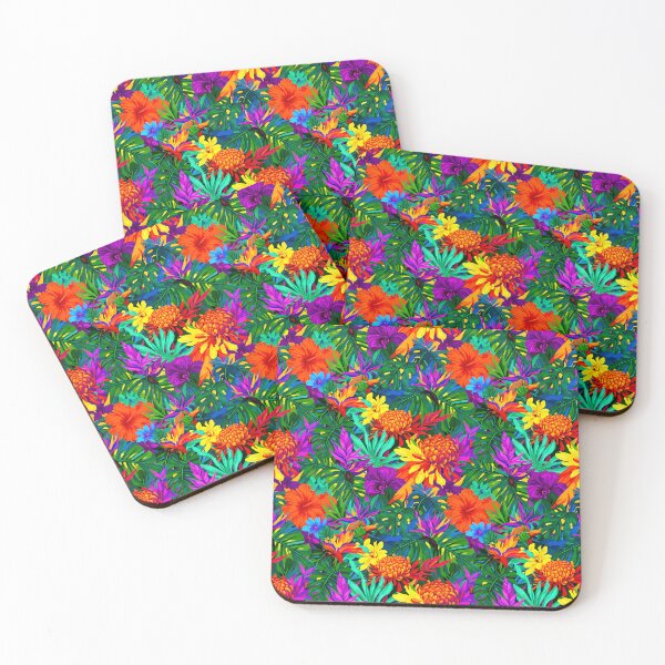 Item preview, Tropical Bloomscape – Exotic Floral Jungle Pattern designed and sold by meesub.