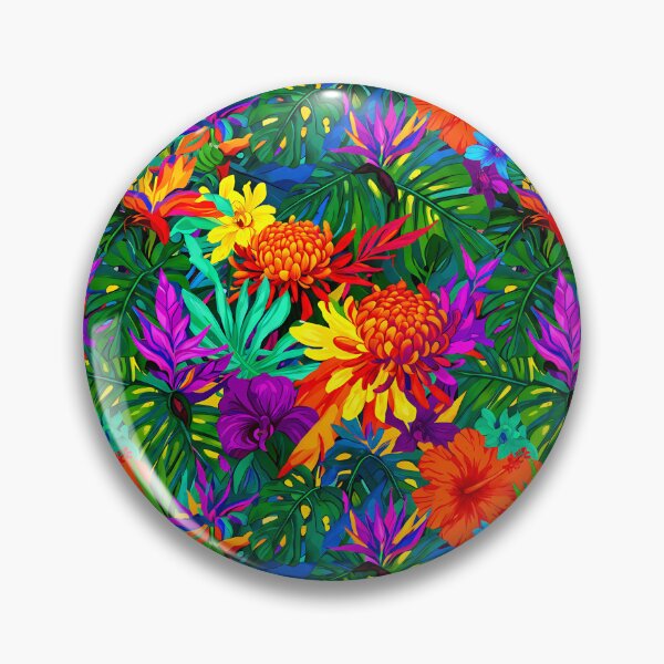 Item preview, Tropical Bloomscape – Exotic Floral Jungle Pattern designed and sold by meesub.