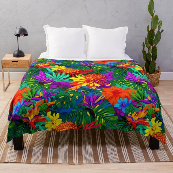 Item preview, Tropical Bloomscape – Exotic Floral Jungle Pattern designed and sold by meesub.