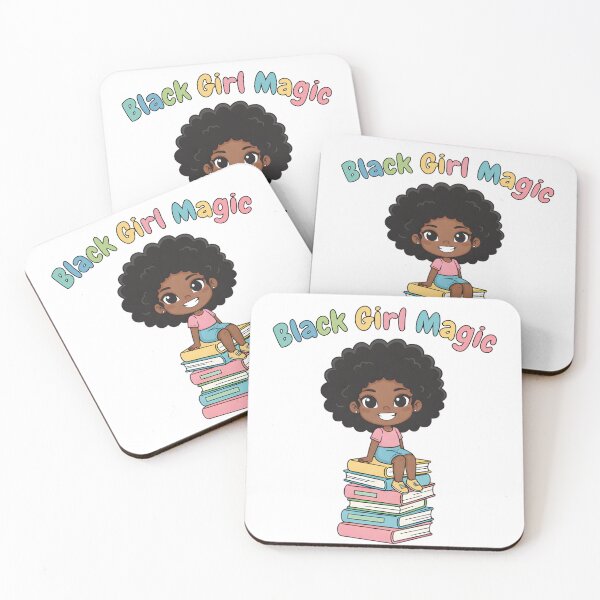 Item preview, Bookish Afro Queen – Black Girl Reading Cute Illustration designed and sold by KivaroArt.