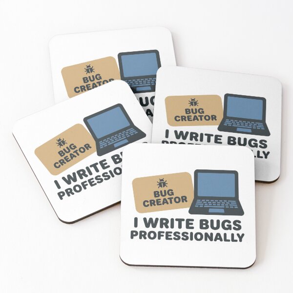 Item preview, Bug Creator I Write Bugs Professionally - Funny Developer Programmer Humor Gift designed and sold by DuckShip.