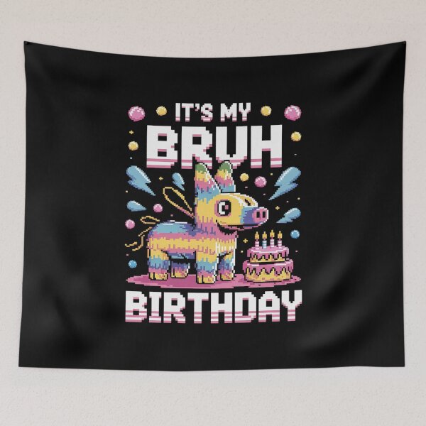 Item preview, Womens Bruh Its My Birthday Llama Pinata Boy Girl Family Party Bday 7 designed and sold by MarkLeedsArt.
