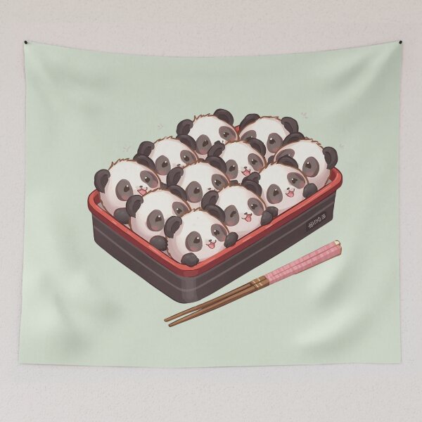 Item preview, Cute Panda Sushi Bento designed and sold by Ivy-Triggs.