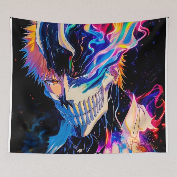 Item preview, Neon Skull Anime Warrior Cosmic Dark Art Illustration designed and sold by Dyan4.