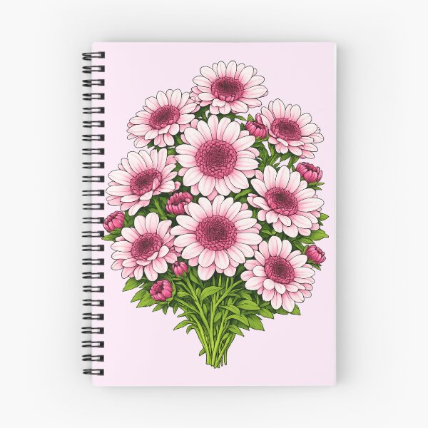 Aperçu de l'œuvre Chrysanthèmes rose tendre créée et vendue par NatureFloralArts.