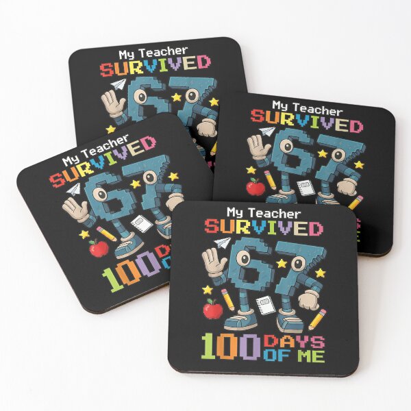 Item preview, I Survived 100 Days of 67 Kids Teacher 100th Day of School designed and sold by Juansustait.
