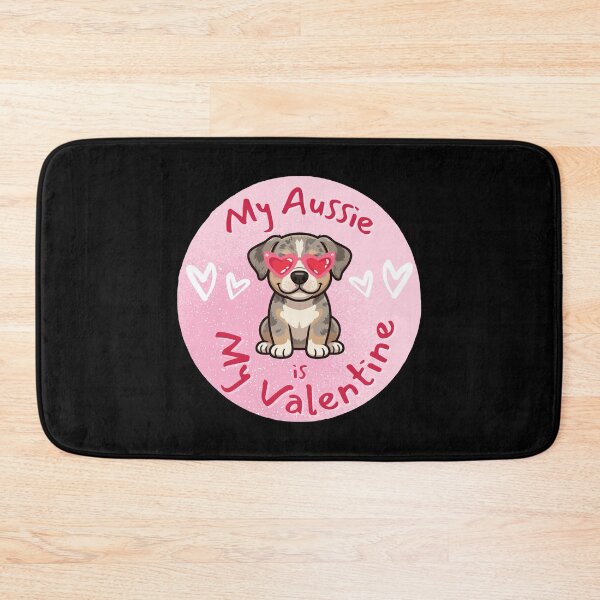 Item preview, My Aussie Is My Valentine – Cute Australian Shepherd Dog designed and sold by magziIIa.