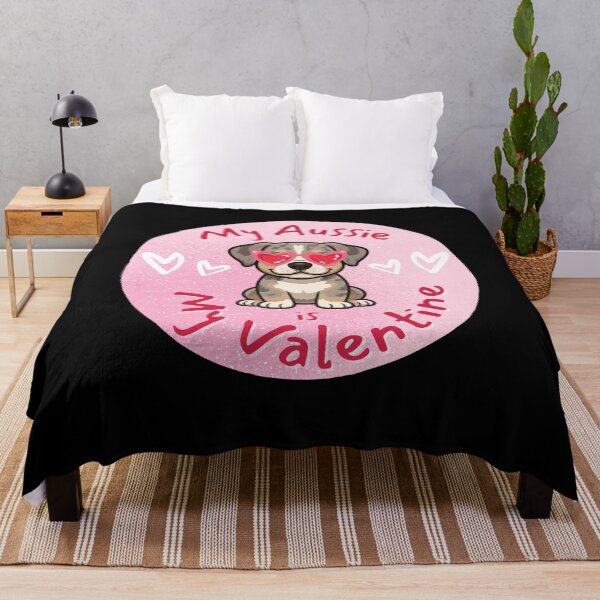 Item preview, My Aussie Is My Valentine – Cute Australian Shepherd Dog designed and sold by magziIIa.