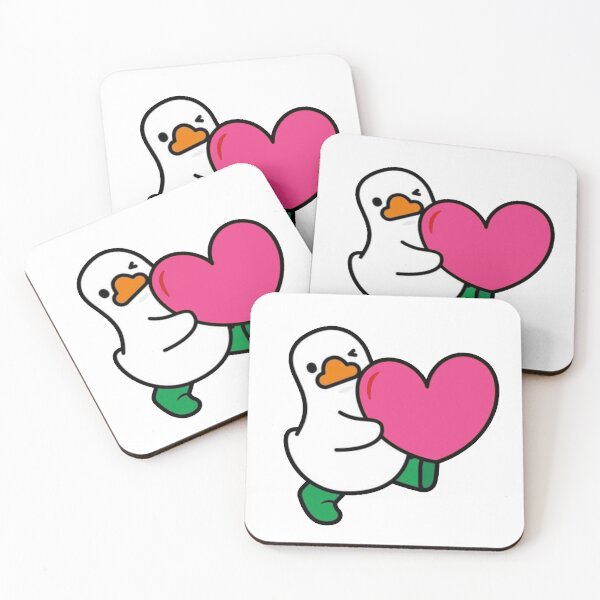 Item preview, Cute Goose Hugging a Heart – Love Illustration designed and sold by Regal-Elegances.