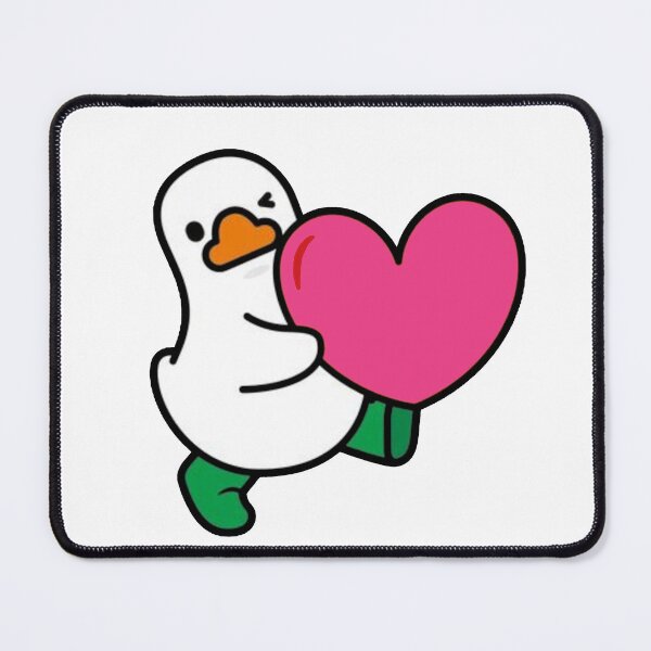 Item preview, Cute Goose Hugging a Heart – Love Illustration designed and sold by Regal-Elegances.