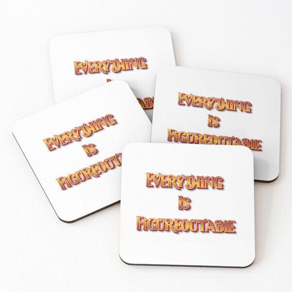 Item preview, Everything Is Figureoutable With Courage And Determination designed and sold by JonesFlora2025.