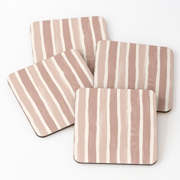 Item preview, Organic Stripe Pattern in Clay and Sand Tones designed and sold by mari0n980.
