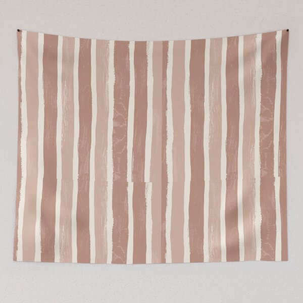 Item preview, Organic Stripe Pattern in Clay and Sand Tones designed and sold by mari0n980.