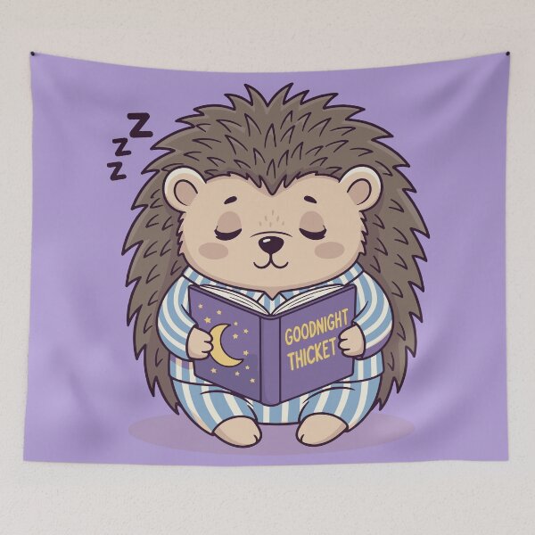 Item preview, Goodnight Thicket Sleeping Hedgehog designed and sold by SillyPawsStudio.