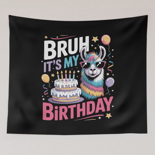 Item preview, Womens Bruh Its My Birthday Llama Pinata Boy Girl Family Party Bday 85 designed and sold by MarkLeedsArt.