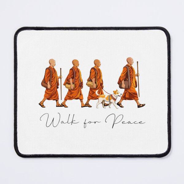 Item preview, Peace Walking Monks and Aloka Dog Walk for Peace designed and sold by kiralynstration.