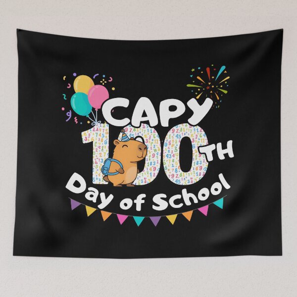 Item preview, Capy 100 Days of School designed and sold by LunaMagicStudio.