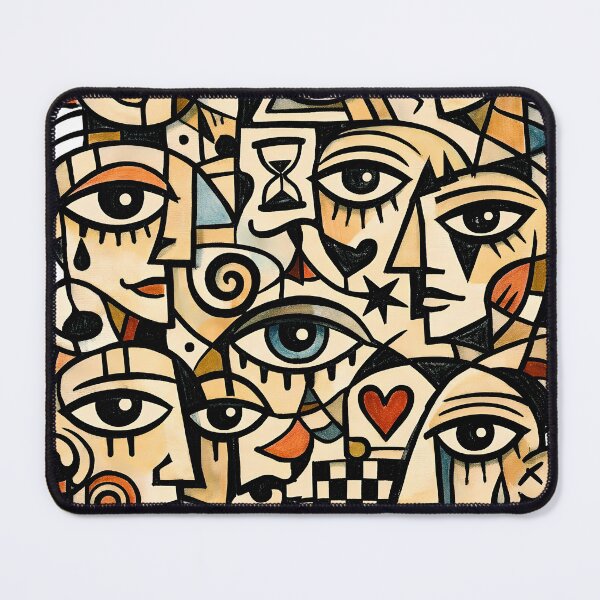 Item preview, Abstract Faces in Bold Line Art designed and sold by Sepinik.