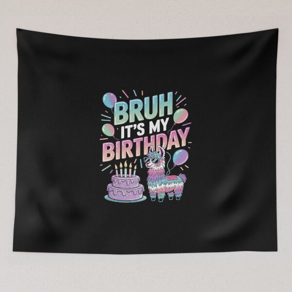 Item preview, Womens Bruh Its My Birthday Llama Pinata Boy Girl Family Party Bday 86 designed and sold by DigitaldeligArt.
