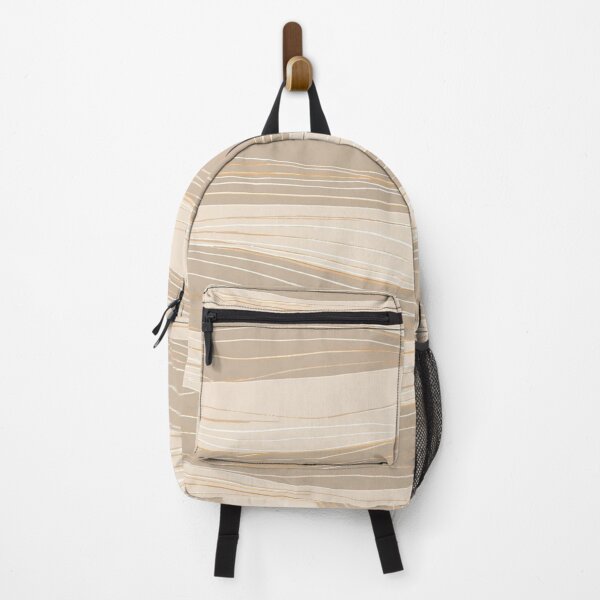 Item preview, Minimal Horizon Line Pattern in Sand and Warm Gray designed and sold by mari0n980.