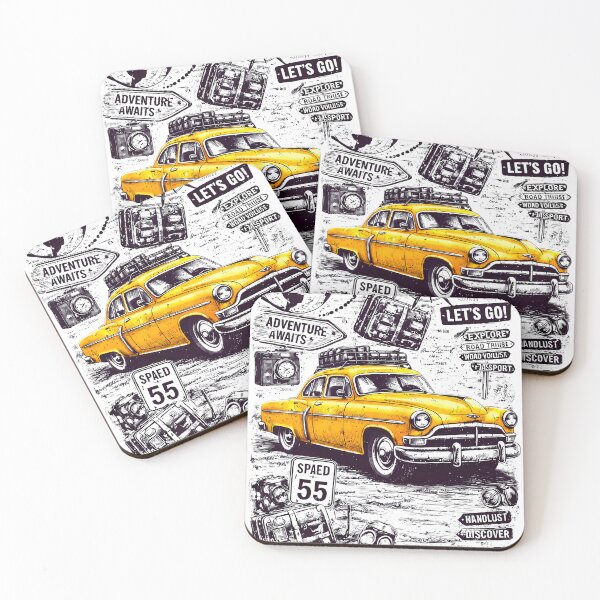 Item preview, Retro Road Trip - Adventure Awaits designed and sold by VauxelleArt.