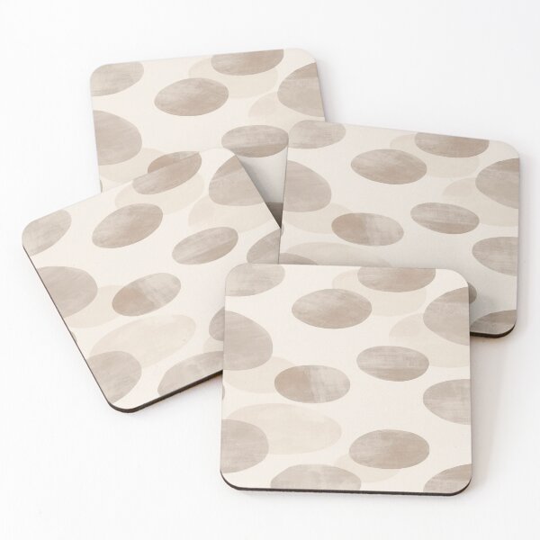 Item preview, Shadowed Circle Pattern in Off-White and Taupe designed and sold by mari0n980.