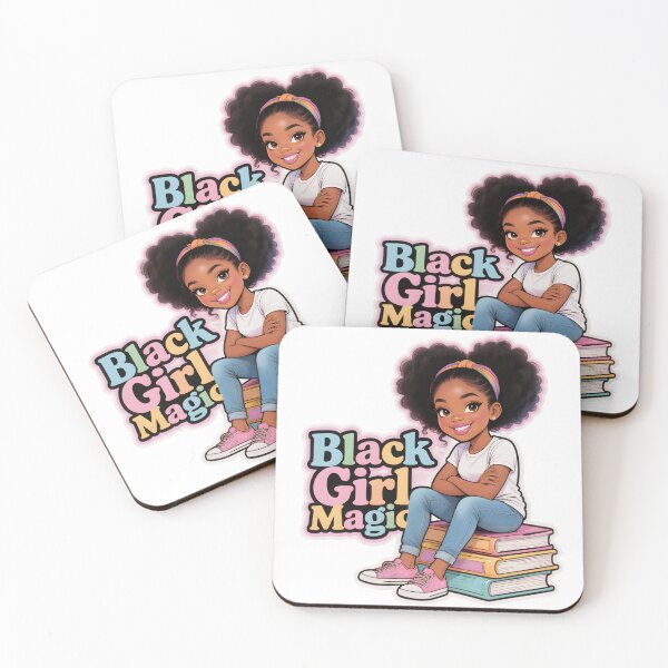 Item preview, Bookish Afro Queen – Cute Black Girl Reading Illustration designed and sold by KivaroArt.
