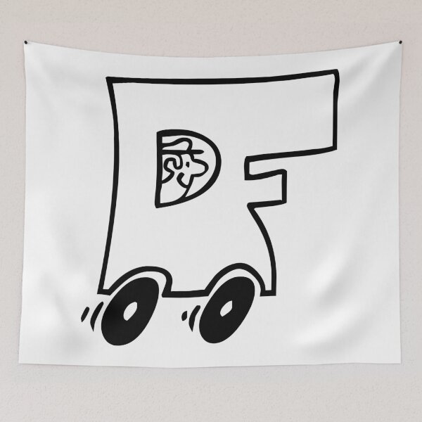 Item preview, Alphabets Doodle - Car and Wheels | ZMQZLZ  26 designed and sold by MyStickersCove.