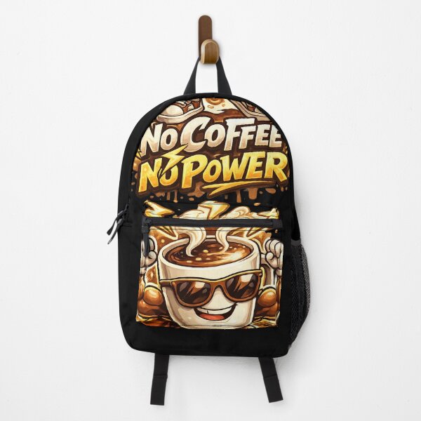 Item preview, No Coffee No Power – Funny Strong Coffee Cup Mascot Energy Cartoon T-Shirt designed and sold by LineLoo.