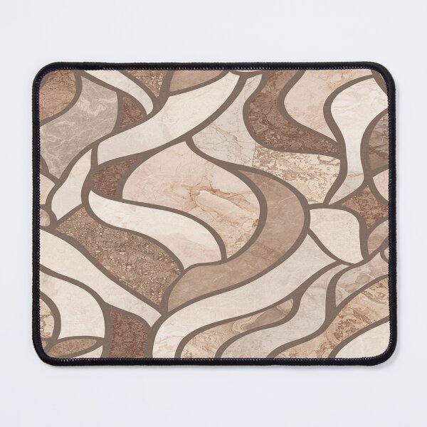 Item preview, Organic Curve Mosaic Pattern in Calm Stone Tones designed and sold by mari0n980.