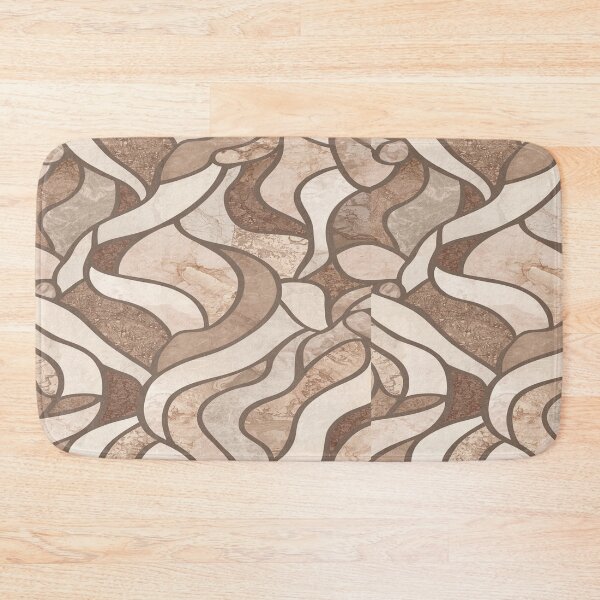 Item preview, Organic Curve Mosaic Pattern in Calm Stone Tones designed and sold by mari0n980.