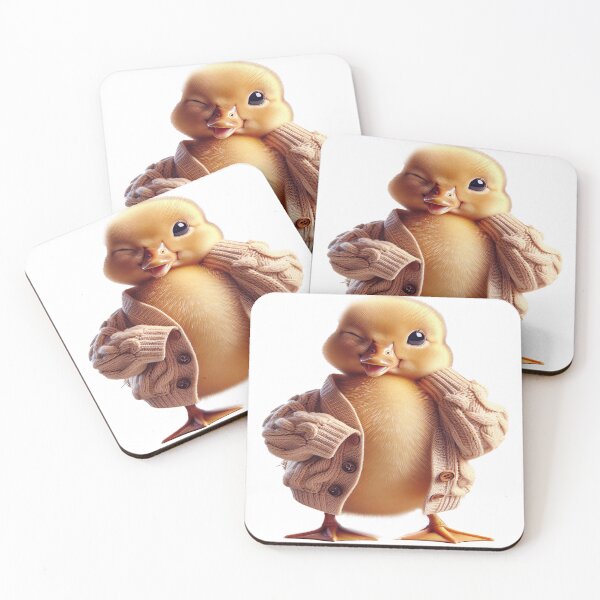 Item preview, Chosen Family Duck: Cute Winking Duckling Motivational Sticker designed and sold by ARTCREATESHOP.