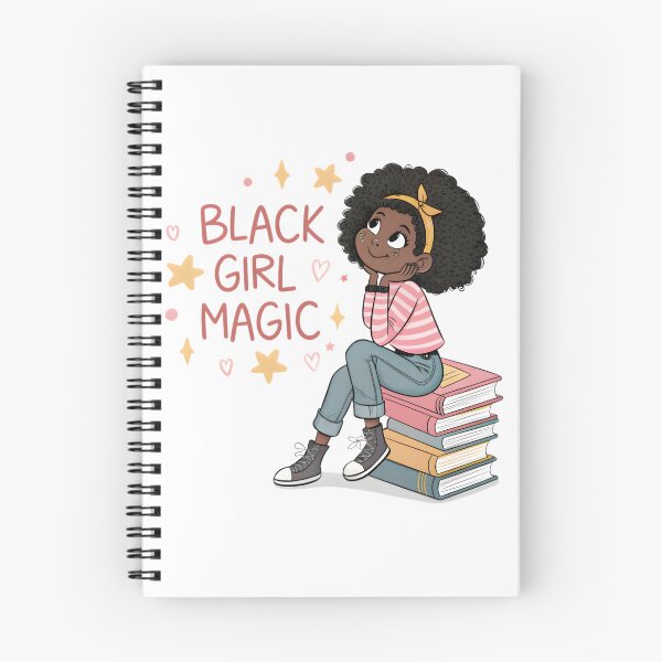 Item preview, Bookish Afro Queen – Cute Black Girl Reading Illustration designed and sold by KivaroArt.