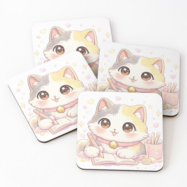 Item preview, Mochi Cozy Cat – Cute Writing & Stationery Cat designed and sold by Mochi Studio.