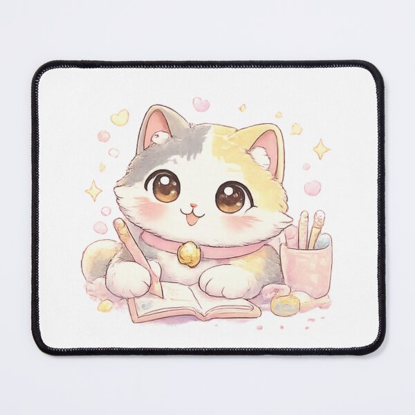Item preview, Mochi Cozy Cat – Cute Writing & Stationery Cat designed and sold by Mochi Studio.