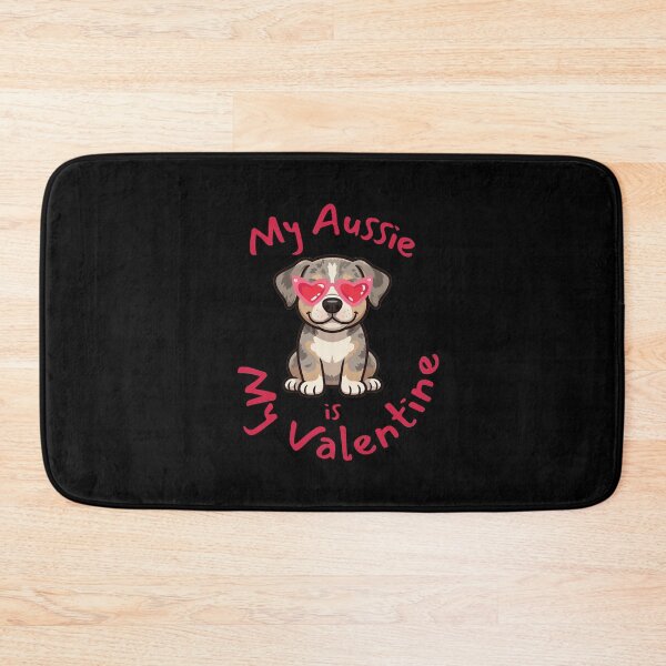 Item preview, My Aussie Is My Valentine – Cute Australian Shepherd Dog designed and sold by magziIIa.