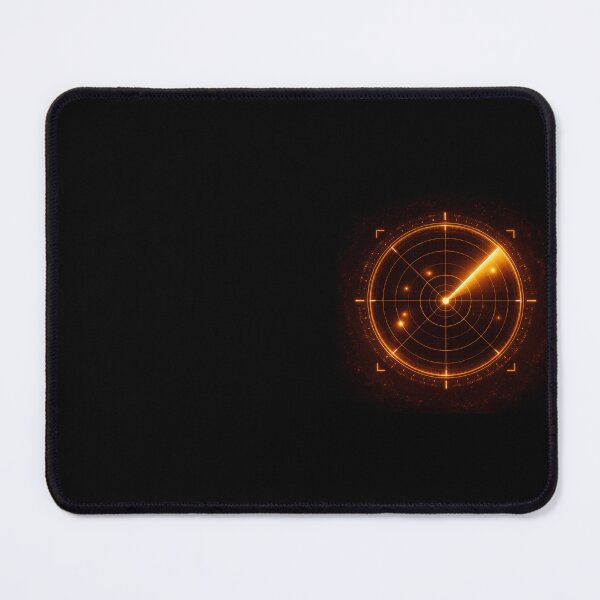 Item preview, Futuristic Radar HUD Interface Amber Orange Industrial designed and sold by TrendScanner.