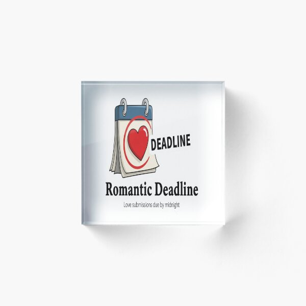 Item preview, Romantic Deadline: Love Submission Due by Midnight – Funny Cartoon Humor designed and sold by LaughShiftThrd.