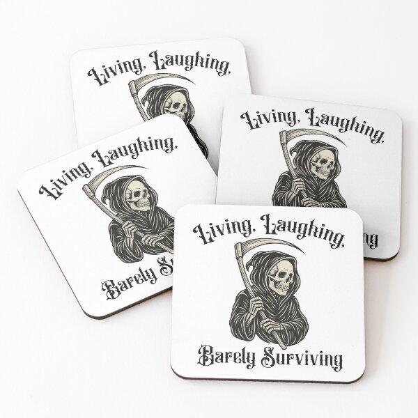 Item preview, Living, Laughing, Barely Surviving designed and sold by Analog Aura .